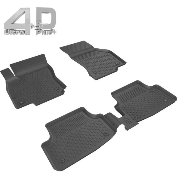 Sahler Connect Uyumlu 2002-2013 Siyah Renk 4.5D Araca Özel Paspas Seti 5 Parça ürün görseli 1