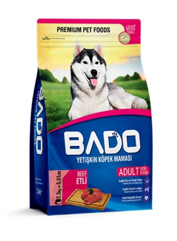 Bado Yetişkin Etli Köpek Maması 2500 GR ürün görseli 1