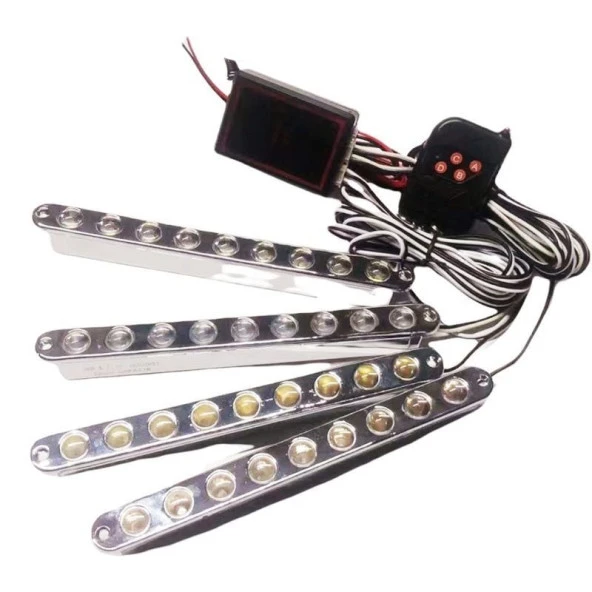 4X9 Ledli Uyumlu Panjur İçi Çakar Lamba Sarı Sarı - Sarı Sarı 12V/Lapa182-2 ürün görseli 1
