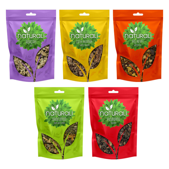 Naturali Mega Kış Çay Paketi - Çiçek Ihlamur - Kış Keyfi - Adaçayı - Kuşburnu Çayı - Nane Limon ürün görseli 1