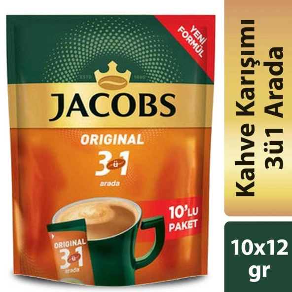 Jacobs 3ü1 Arada Kahve 10lu Paket ürün görseli 1
