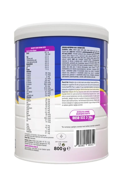Evolvia NutriPRO Plus 3 Devam Sütü 800 gr x 2 Adet - Resim 6