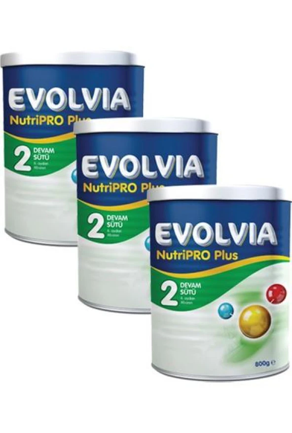 Evolvia NutriPro PLUS 2 Bebek Maması 800 gr x 3 Adet ürün görseli 1