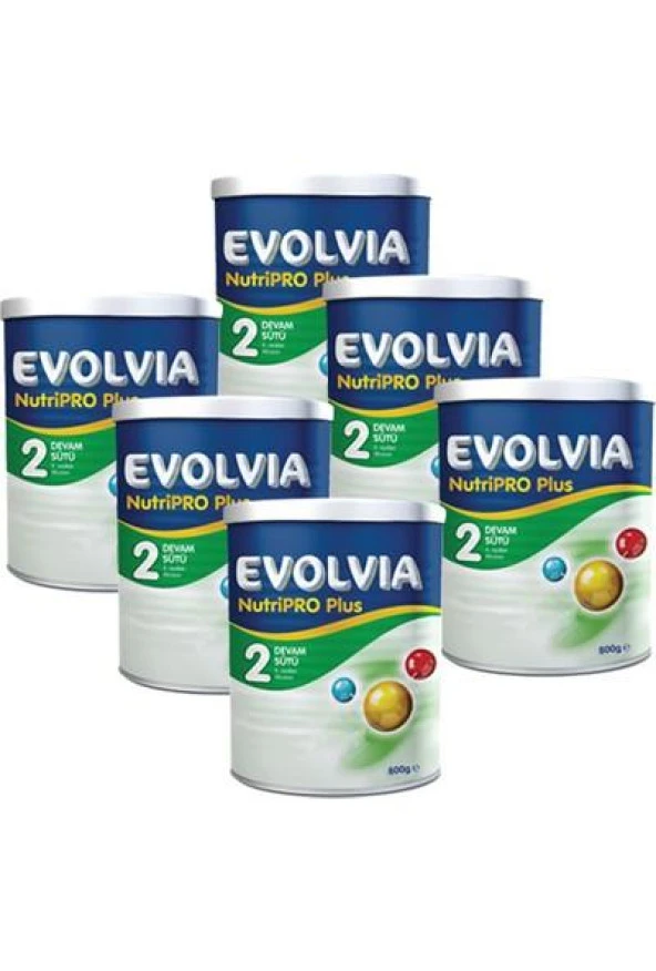 Evolvia NutriPro PLUS 2 Bebek Maması 800 gr x 6 Adet ürün görseli 1