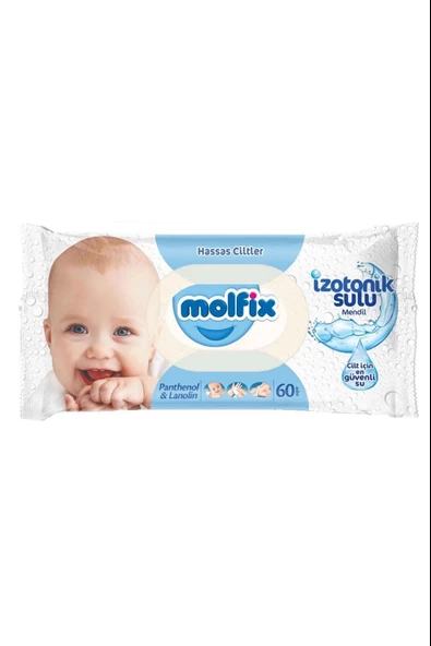 Molfix İzotonik Sulu Islak Mendil 60 Adet ürün görseli 1