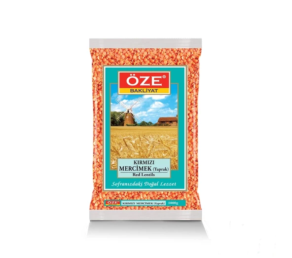 Öze Kırmızı Mercimek Yaprak 1000  Gr ürün görseli 1