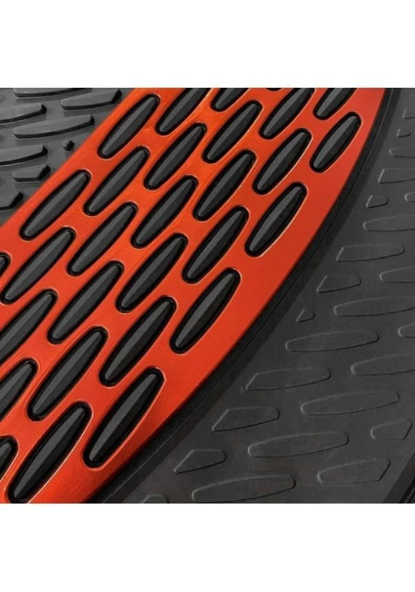Safir Opel Astra için H Havuzlu Universal Paspas Krom Kırmızı ürün görseli 1