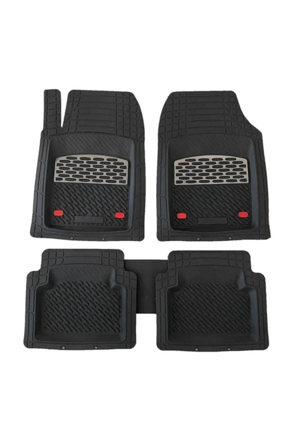 Safir Volkswagen Sharan için Havuzlu Universal Paspas Krom Karbon ürün görseli 1