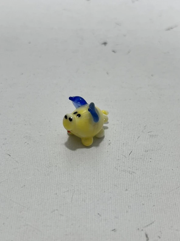 El Yapımı Mini Murano Cam Domuz Biblo A159-01 - Resim 2