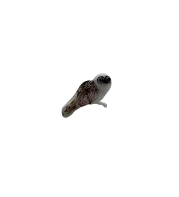 El Yapımı Mini Murano Cam Baykuş Biblo A161-01 ürün görseli 1