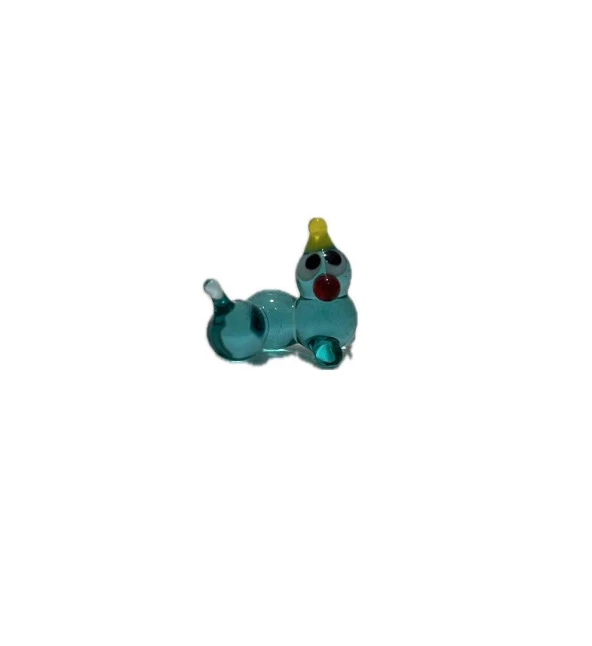 El Yapımı Mini Murano Cam Tırtıl Biblo A161-04 ürün görseli 1