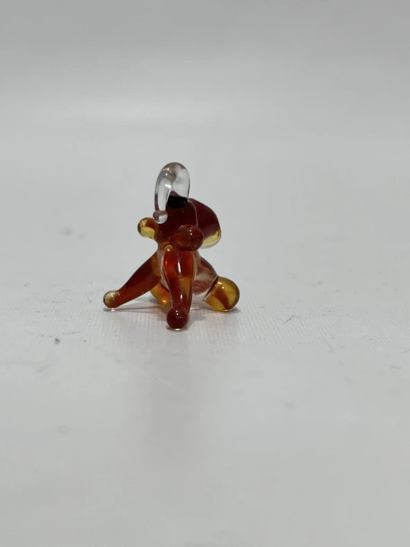 El Yapımı Mini Murano Cam Maymun Biblo A165-06 - Resim 3