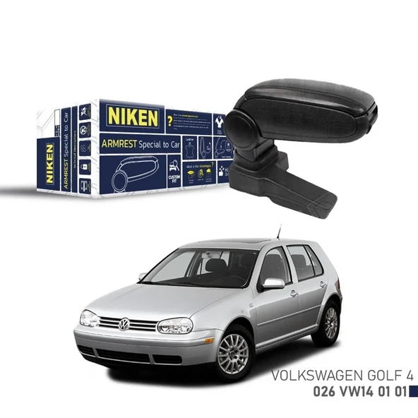 Volkswagen Golf Uyumlu 4 Araca Özel Kol Dayama Siyah ürün görseli 1