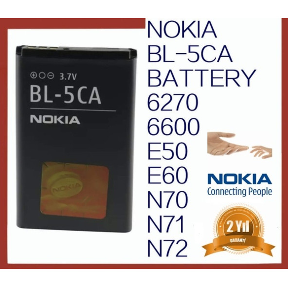 Nokia BL-5CA 3105 (BL5ca 700 mAh Batarya Pil Orijinal Uzun Ömürlü Yüksek Kapasite) NOKBL5CA01134 ürün görseli 1