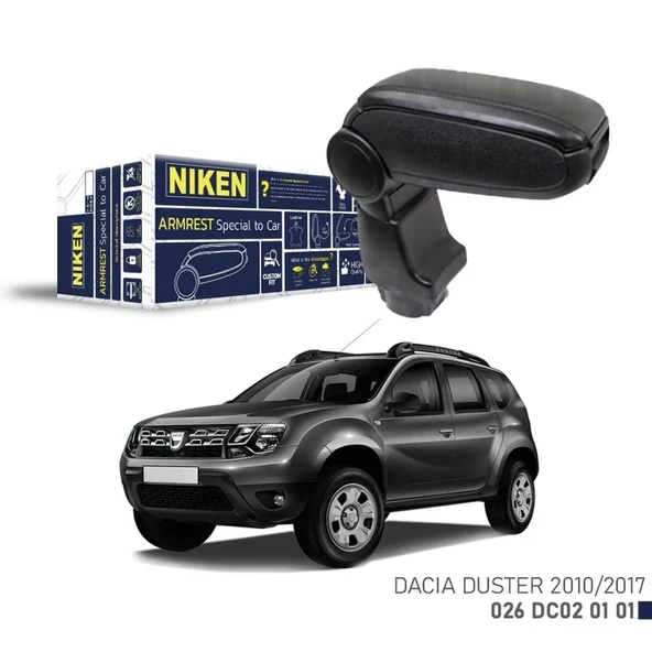 Dacia Duster Uyumlu 2010-2017 Araca Özel Kol Dayama Kolçak Siyah Niken Parça ürün görseli 1