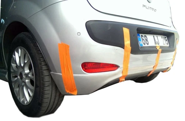 Fiat Punto Evo için (2010 Sonrası) Arka Tampon Eki - Difüzör (Plastik) ürün görseli 1