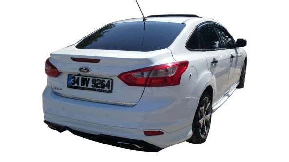 Ford Focus 3 için Sedan (2012-2018) Arka Tampon Eki - Difüzör (Plastik) ürün görseli 1