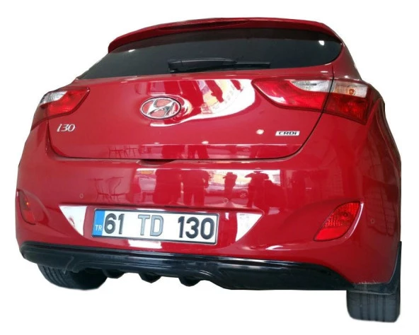 Hyundai İ30 (2011-2016) için Arka Tampon Eki - Difüzör (Plastik) ürün görseli 1