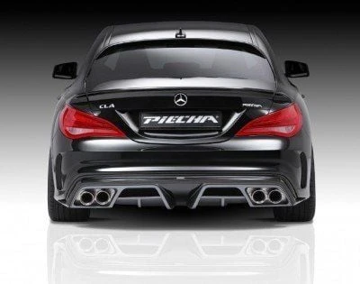 Mercedes Cla Uyumlu W117 Amg (2012-2015) Piecha Arka Tampon Eki - Difüzör (Plastik) ürün görseli 1