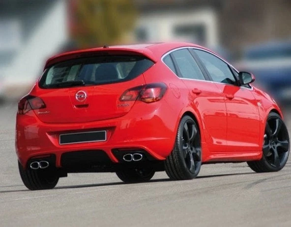 Opel Astra J için Hatchback Irmscher (2010-2012) Arka Tampon Eki - Difüzör (Plastik) ürün görseli 1