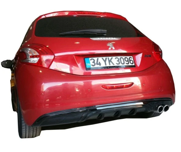 Peugeot 208 (2012-2015) için Arka Tampon Eki - Difüzör (Plastik) ürün görseli 1