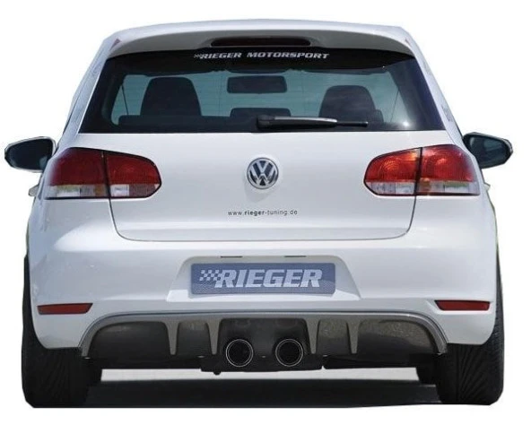 Volkswagen Golf 6 için (2009-2012) Arka Tampon Eki - Difüzör (Plastik) ürün görseli 1