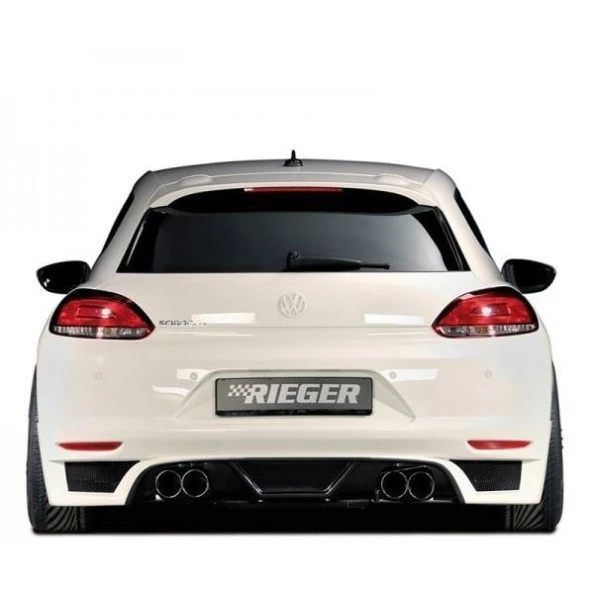 Volkswagen Scirocco (2009-2014) için Arka Tampon Eki - Difüzör (Plastik) ürün görseli 1