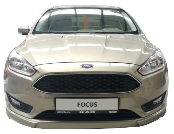 Ford Focus 3 için Hatchback - Sedan Uyumlu (2015 - 2018) Sonrası Ön Tampon Ek (Plastik) ürün görseli 1