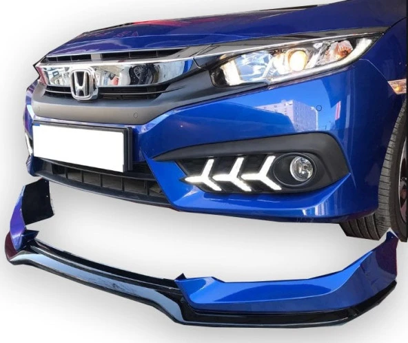 Honda Civic Fc5 için Sedan (2015-2018) Mugen Ön Tampon Eki (Plastik) ürün görseli 1