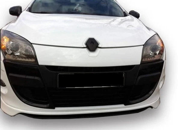Renault Megane 3 için (2009-2013) Sport Ön Tampon Ek + Lip (Plastik) ürün görseli 1