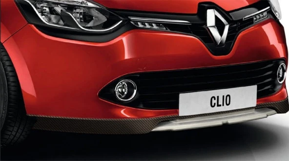 Renault Clio 4 için (2012-2016) Sport Ön Tampon Altı Ek + Lip (Plastik) ürün görseli 1