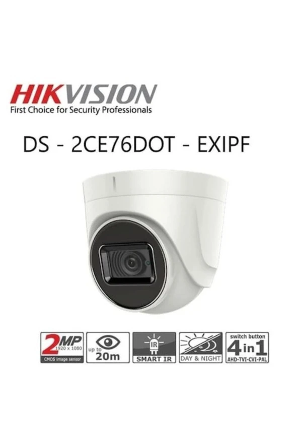 Ds-2ce76d0t-exlpf 2mp Dome ürün görseli 1