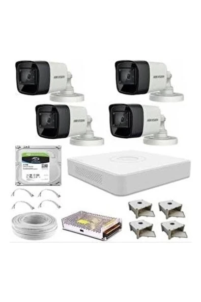 HİKVİSİON 4 Adet Bullet Full Hd Kameralı Set ürün görseli 1