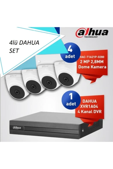 DAHUA 4 Lü Set 2mp 4in1 Kameralar ürün görseli 1