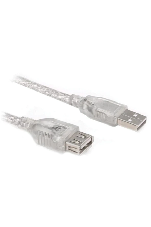 Usb Uzatma Kablosu 3 Metre Şeffaf S-lınk Sl-af2003 ürün görseli 1