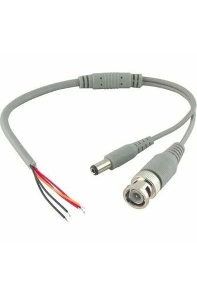 10 adet Hazır Kablolu Bnc Konnektör Dc Power Jak Cctv Y Kablo ürün görseli 1