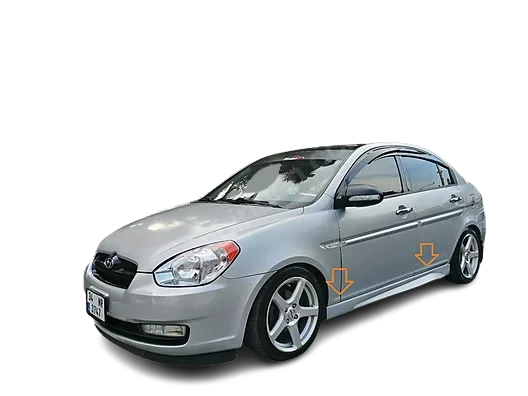 Hyundai Era Uyumlu (2006 - 2012) Marşpiyel Seti (Plastik) ürün görseli 1