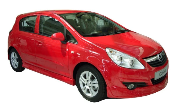 Opel Corsa D için (2007-2015) Opc Line Yan Marşpiyel Seti (Plastik) ürün görseli 1
