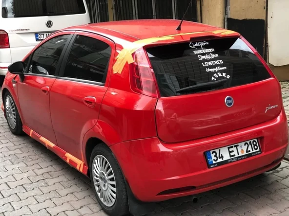 Fiat Punto Uyumlu Evo Spoiler (Fiber) ürün görseli 1