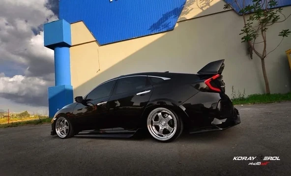 Honda Civic Uyumlu Fc5 Typer Yan Marşpiyel ürün görseli 1