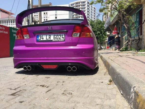 Honda Civic Vtec için 2 Makyajlı Custom Difüzör ürün görseli 1