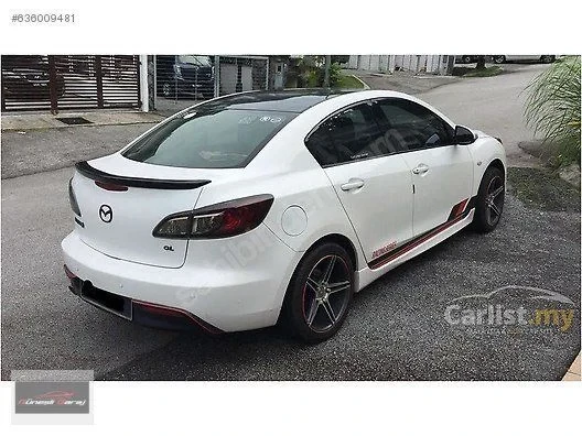 Mazda 3 Uyumlu İnce Makyajlı Spoiler (Fiber) ürün görseli 1