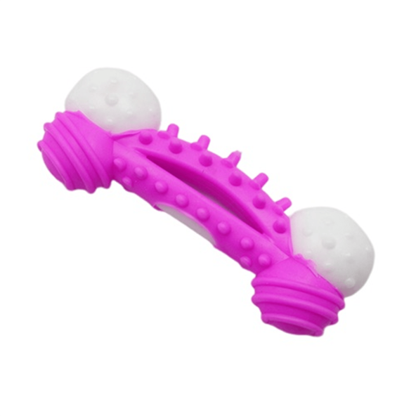 Zampa Dental Topuzlu Plastik Kaval Kemiği Köpek Oyuncağı Medium 17x7 cm ürün görseli 1