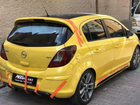 Opel Corsa Uyumlu D 4 Kapı Spoiler (Fiber) ürün görseli 1