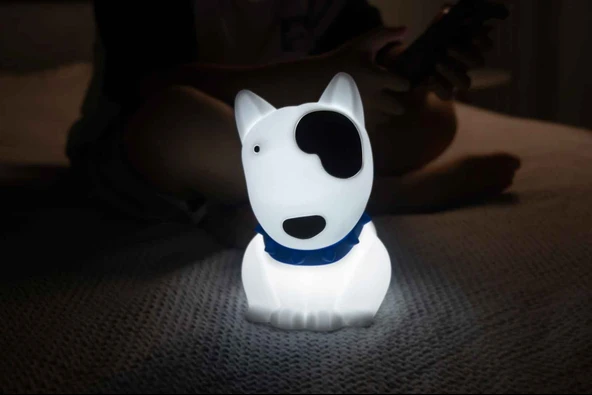 Dhink Silikon Gece Lambası Köpek Bob Beyaz - Resim 3