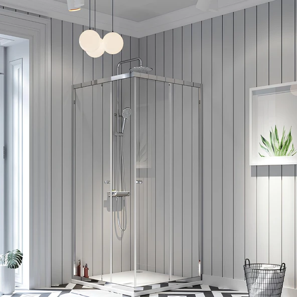 Creavit Termostatlı Krom Tepe Duş Sistemi SH510 - Resim 3