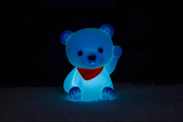 Dhink Silikon Gece Lambası Ayıcık Sarı - Resim 2