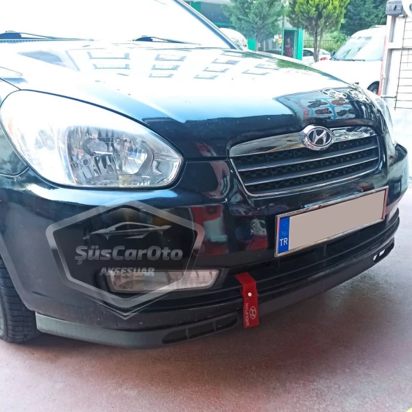Hyundai Accent Era 2006-2012 Uyumlu Üniversal Laguna Lip Esnek Ön Lip 2 Parça Tampon Altı Dil Karlık Ön Ek ürün görseli 1