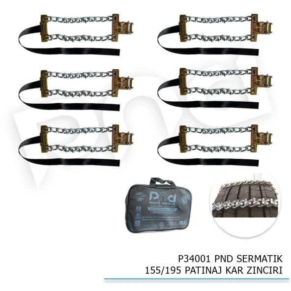 Pnd Sermatik 155/195 için Patinaj Kar Zinciri ürün görseli 1