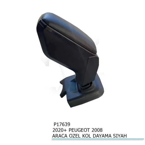 Peugeot 2008 Uyumlu Araca Özel Kol Dayama Siyah 2020+ Parça ürün görseli 1